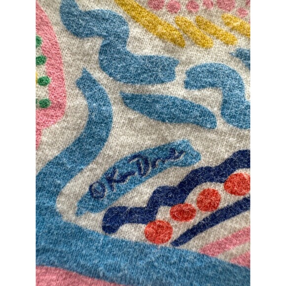 Ken Done Art to Wear T-Shirt Large White Unisex Adult Fish Tropical Shoulder Pad - Picture 4 of 7